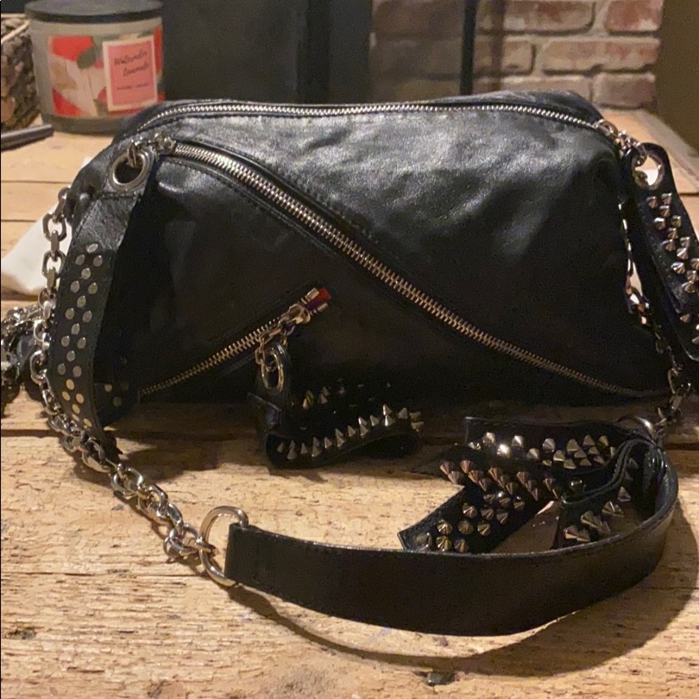 🔥Authentic Christian Louboutin Trophe Studded Nappa Bag